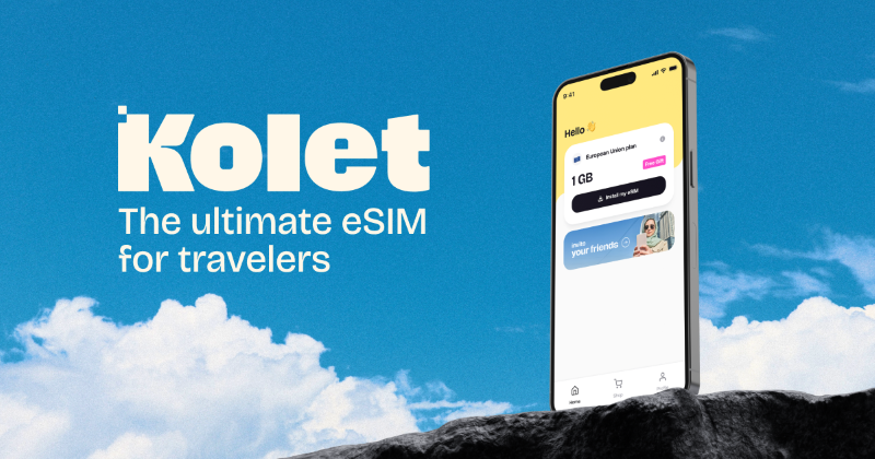 Offre gratuite Kolet eSIM – 1GB de données